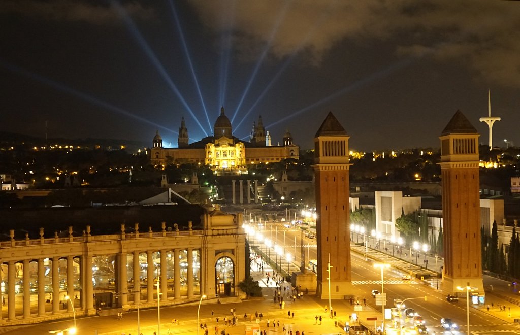 Barcelona at night